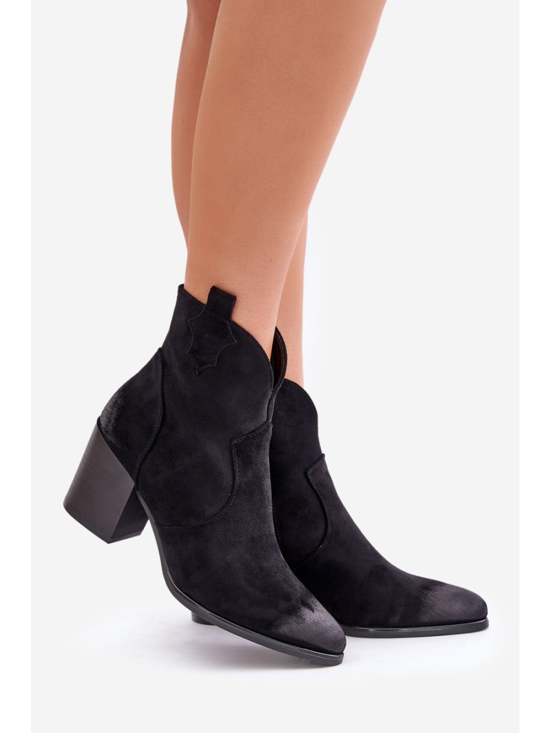 Women's Suede Warm Boots Black Wenche