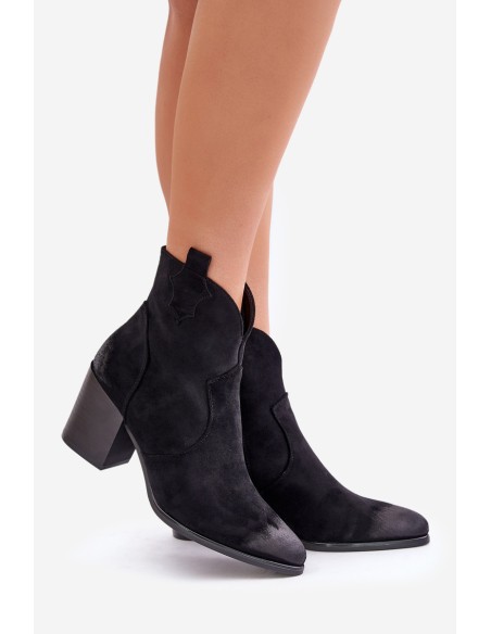 Women's Suede Warm Boots Black Wenche
