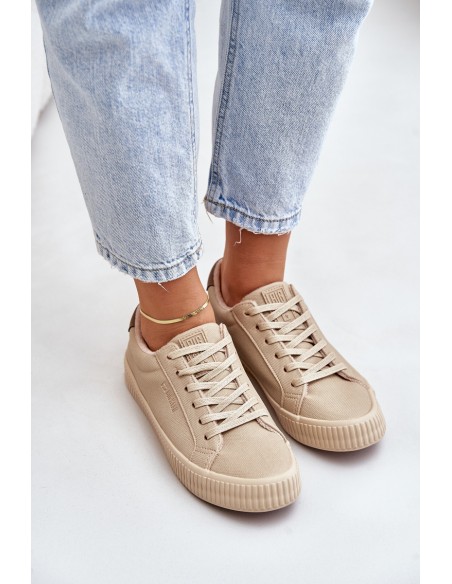 Warm Women's Sneakers Big Star OO274A461 Beige