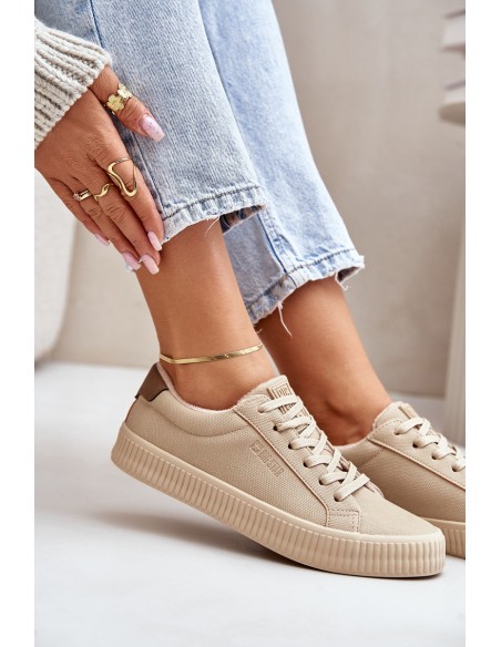 Warm Women's Sneakers Big Star OO274A461 Beige