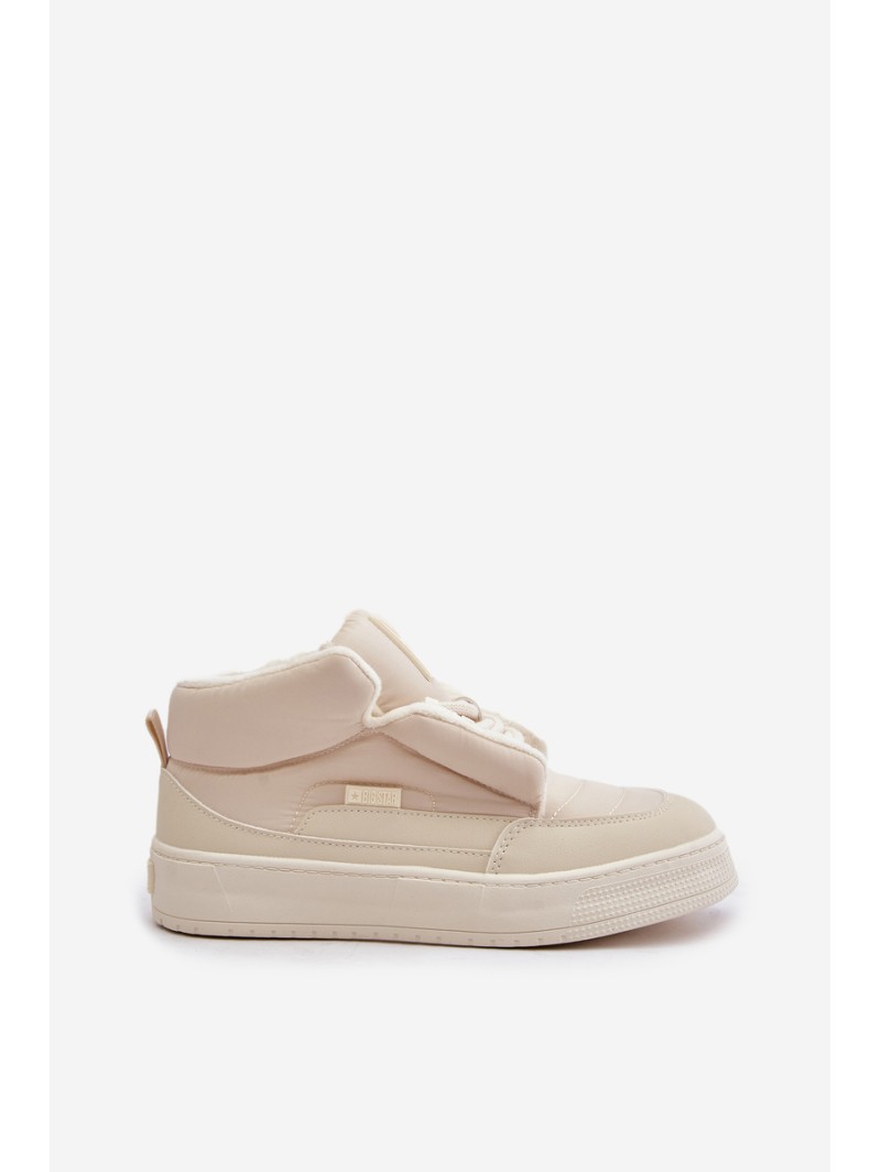 Warm Women's Sneakers Big Star OO274A531 Cream