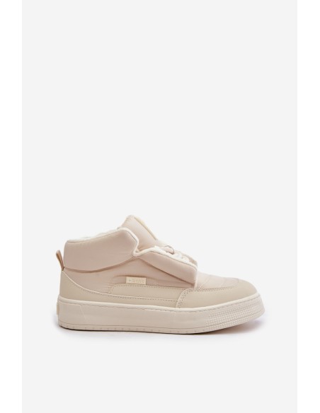 Warm Women's Sneakers Big Star OO274A531 Cream