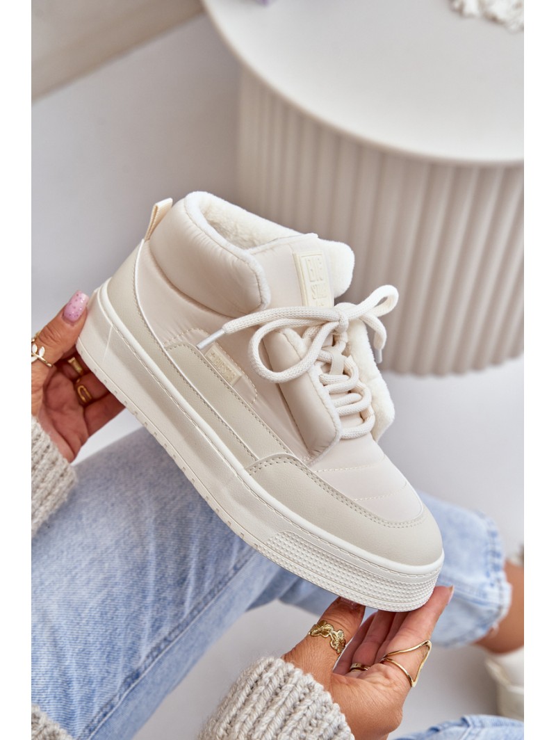 Warm Women's Sneakers Big Star OO274A531 Cream