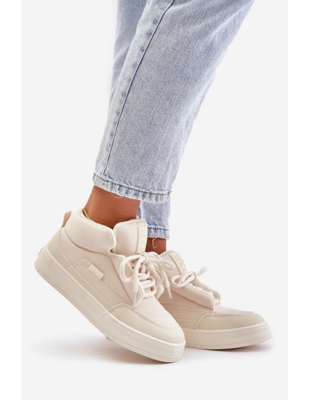 Warm Women's Sneakers Big Star OO274A531 Cream