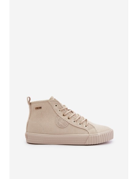 Insulated Corduroy Women's Sneakers Big Star OO274771 Hi-Poly System Beige