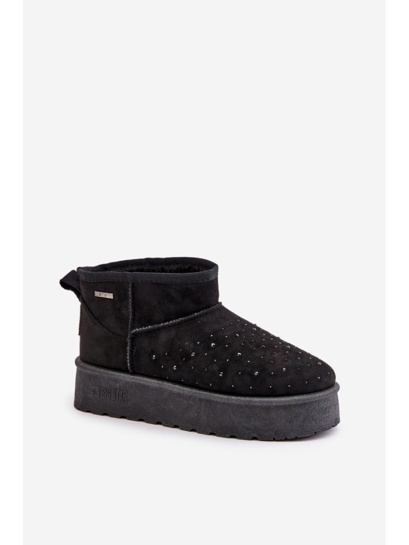 Snow boots with decoration on platform Big Star OO274A105 black