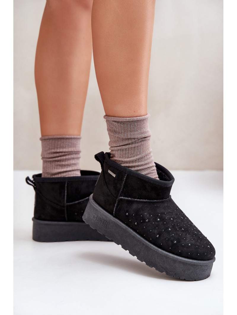 Snow boots with decoration on platform Big Star OO274A105 black