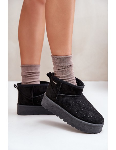 Snow boots with decoration on platform Big Star OO274A105 black
