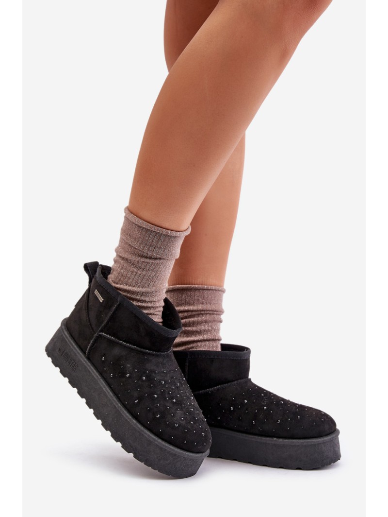 Snow boots with decoration on platform Big Star OO274A105 black