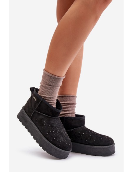 Snow boots with decoration on platform Big Star OO274A105 black