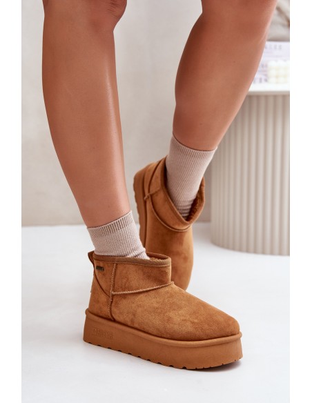 Low Snow Boots On Platform Big Star OO274A098 Camel