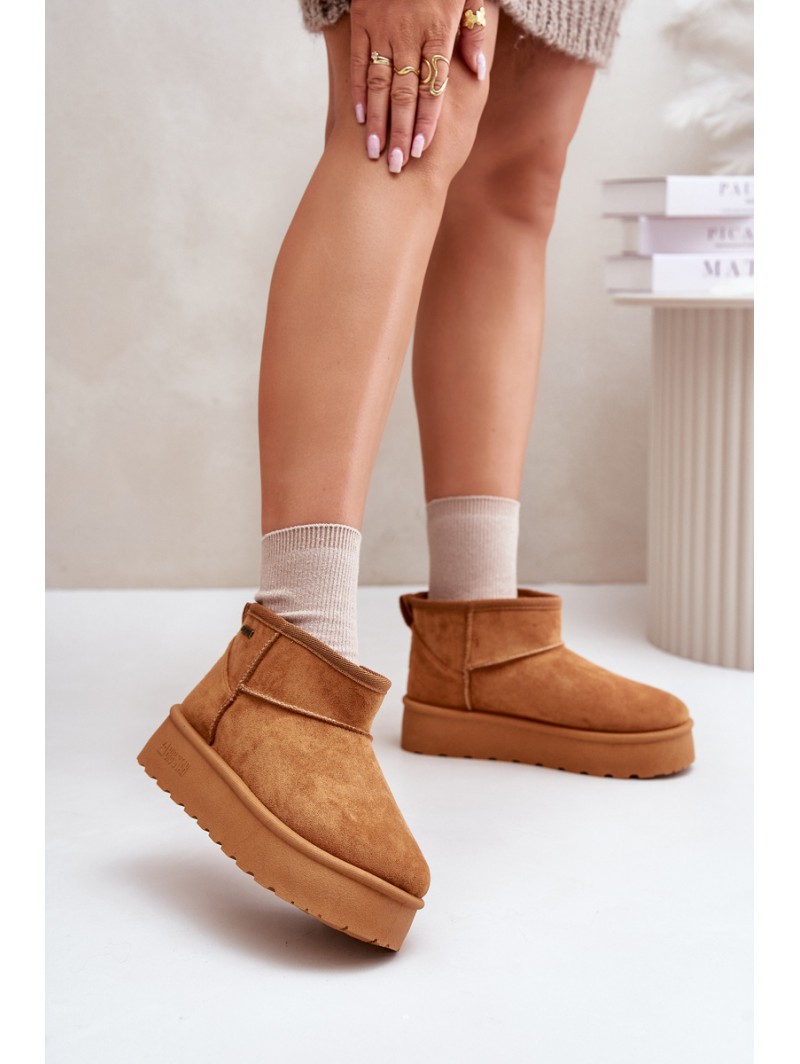 Low Snow Boots On Platform Big Star OO274A098 Camel