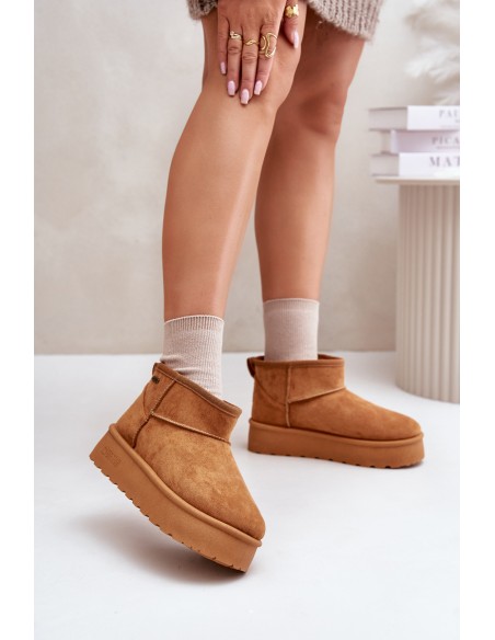 Low Snow Boots On Platform Big Star OO274A098 Camel