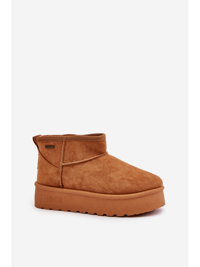 Low Snow Boots On Platform Big Star OO274A098 Camel