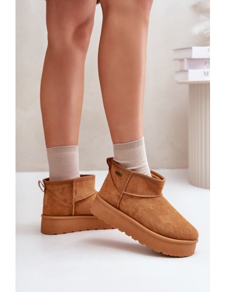 Low Snow Boots On Platform Big Star OO274A098 Camel