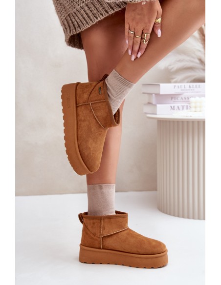 Low Snow Boots On Platform Big Star OO274A098 Camel