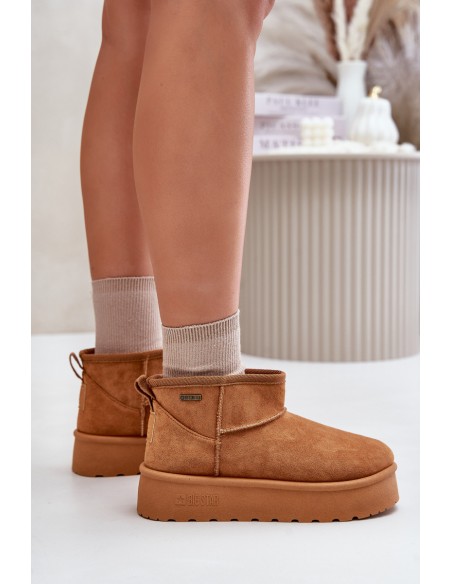 Low Snow Boots On Platform Big Star OO274A098 Camel