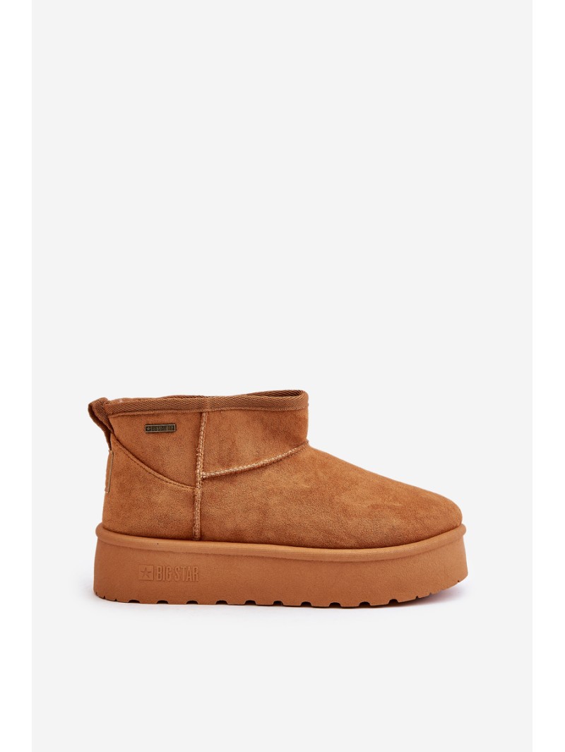 Low Snow Boots On Platform Big Star OO274A098 Camel