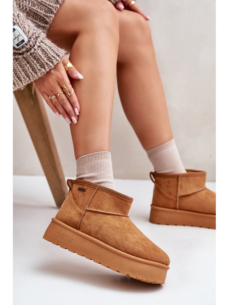 Low Snow Boots On Platform Big Star OO274A098 Camel