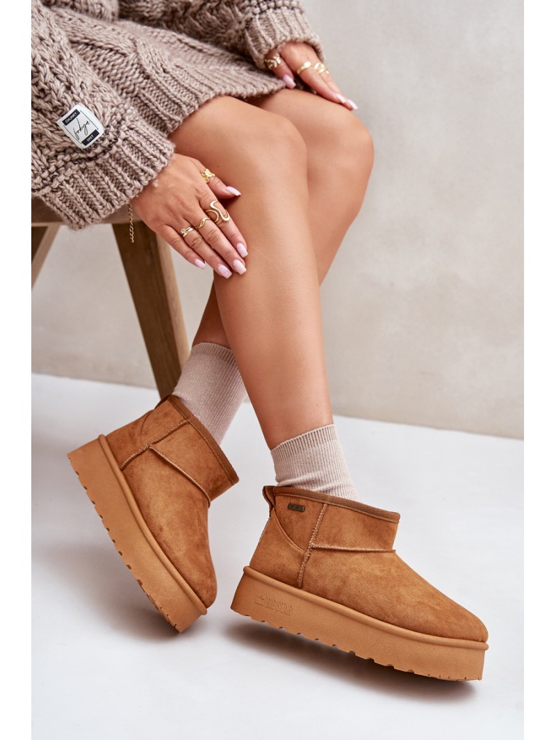 Low Snow Boots On Platform Big Star OO274A098 Camel