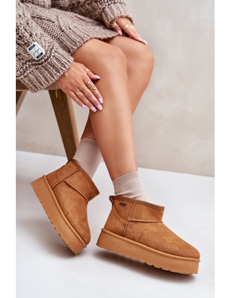 Low Snow Boots On Platform Big Star OO274A098 Camel