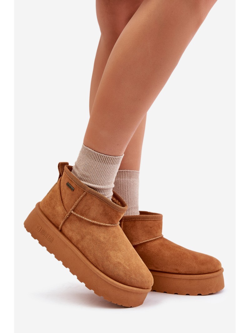 Low Snow Boots On Platform Big Star OO274A098 Camel
