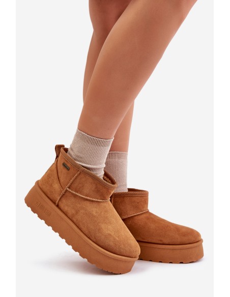 Low Snow Boots On Platform Big Star OO274A098 Camel