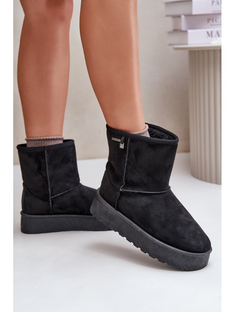 High Women's Snow Boots On Platform Big Star OO274898 Black