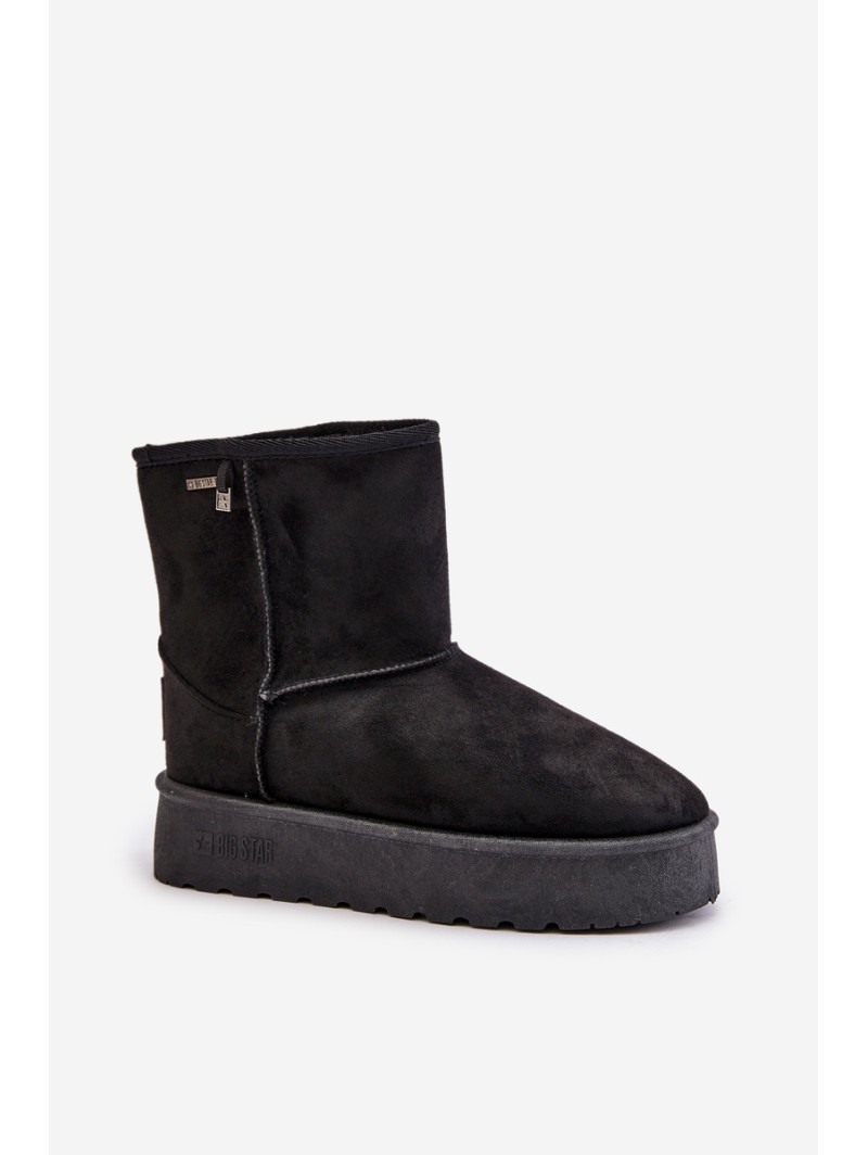 High Women's Snow Boots On Platform Big Star OO274898 Black