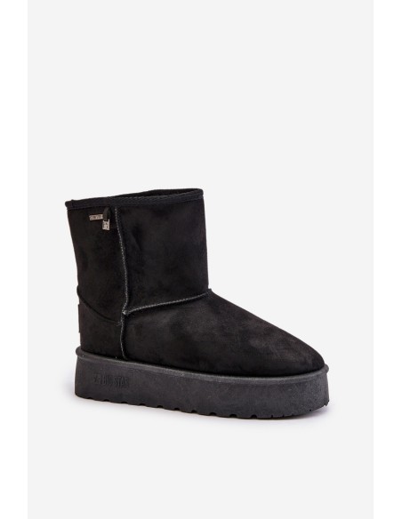 High Women's Snow Boots On Platform Big Star OO274898 Black