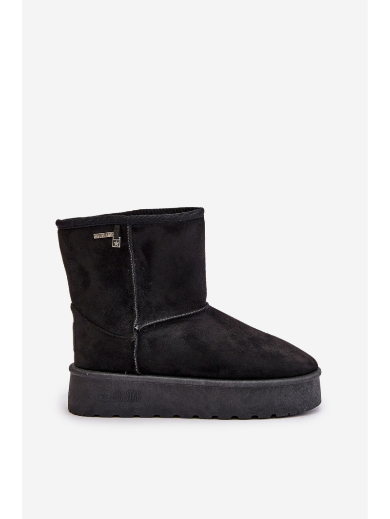 High Women's Snow Boots On Platform Big Star OO274898 Black