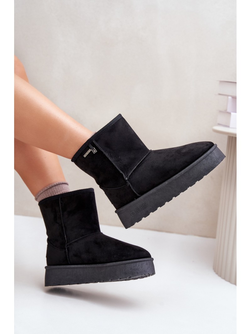 High Women's Snow Boots On Platform Big Star OO274898 Black