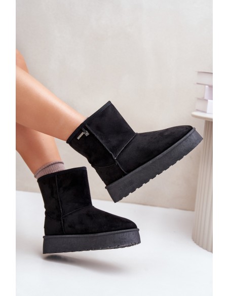 High Women's Snow Boots On Platform Big Star OO274898 Black