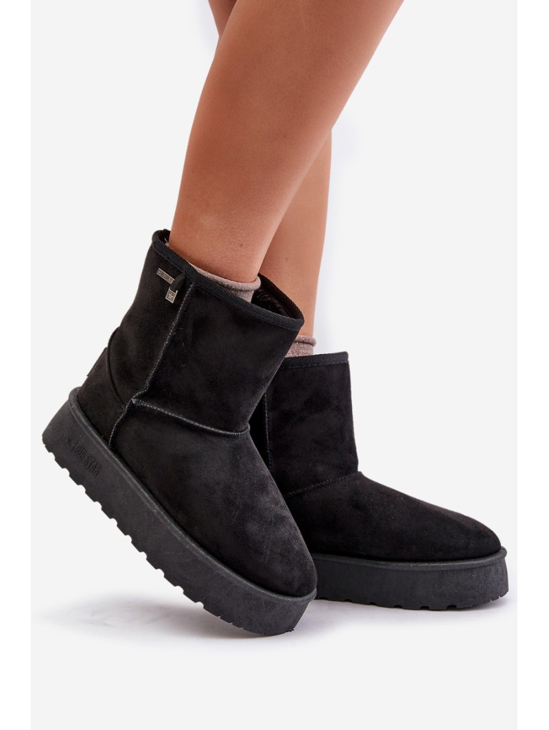 High Women's Snow Boots On Platform Big Star OO274898 Black