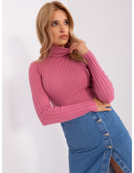 Sweter-PM-SW-1087.09-ciemny różowy