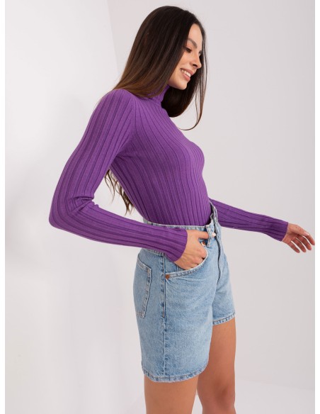 Sweter-PM-SW-1087.09-ciemny fioletowy