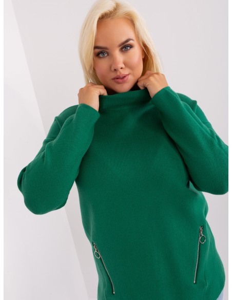 Sweter-PM-SW-PM717.20-ciemny zielony