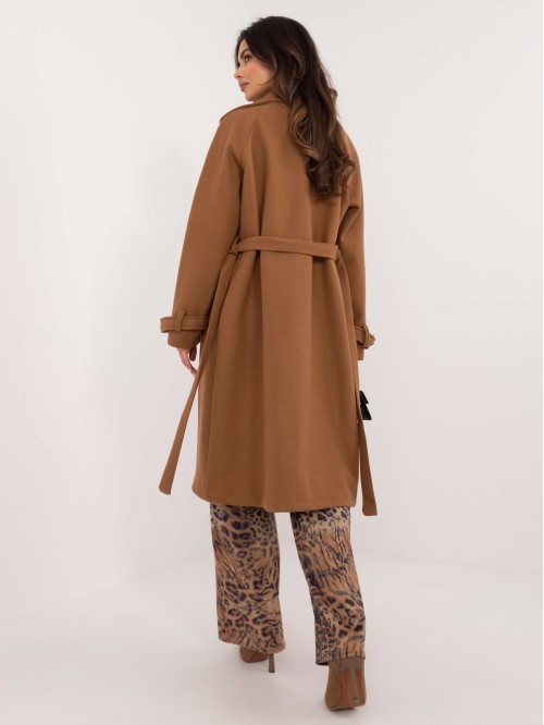 Płaszcz-TW-PL-BI-2209.71P-camelowy 2