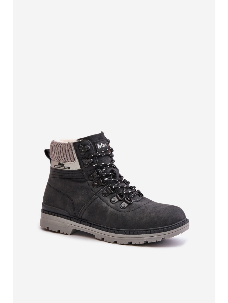 Warm Ladies Ankle Boots Lee Cooper Black LCJ-24-03-3043