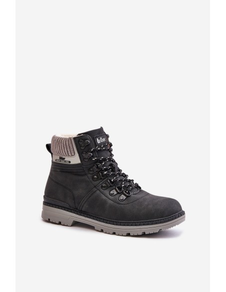 Warm Ladies Ankle Boots Lee Cooper Black LCJ-24-03-3043