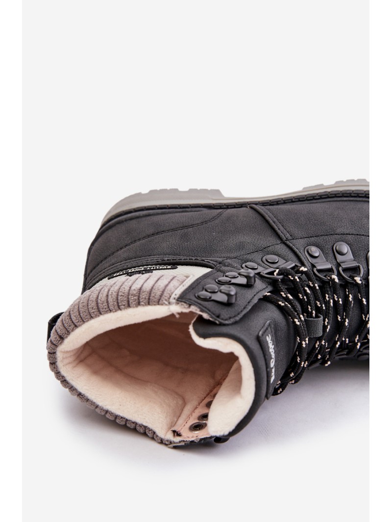 Warm Ladies Ankle Boots Lee Cooper Black LCJ-24-03-3043
