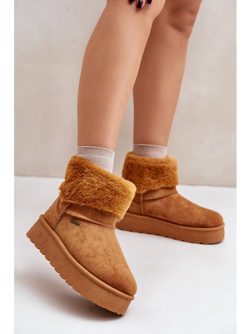 Platform Snow Boots with Fur Big Star OO274A106 Camel