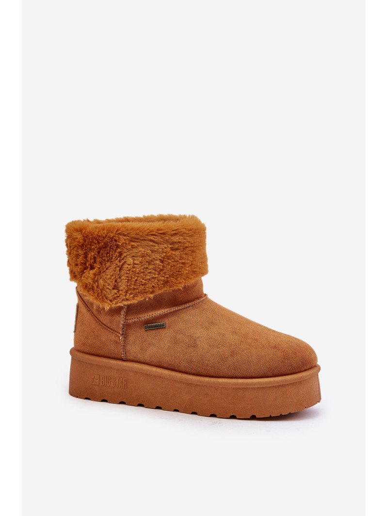 Platform Snow Boots with Fur Big Star OO274A106 Camel