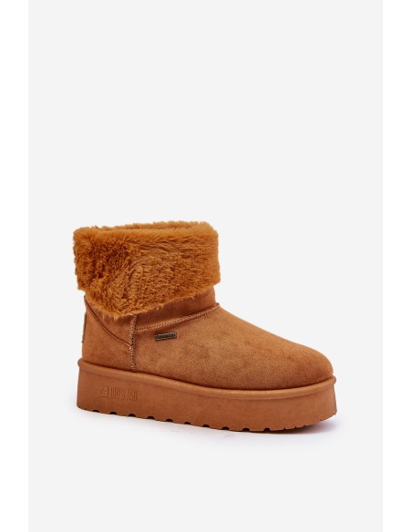 Platform Snow Boots with Fur Big Star OO274A106 Camel