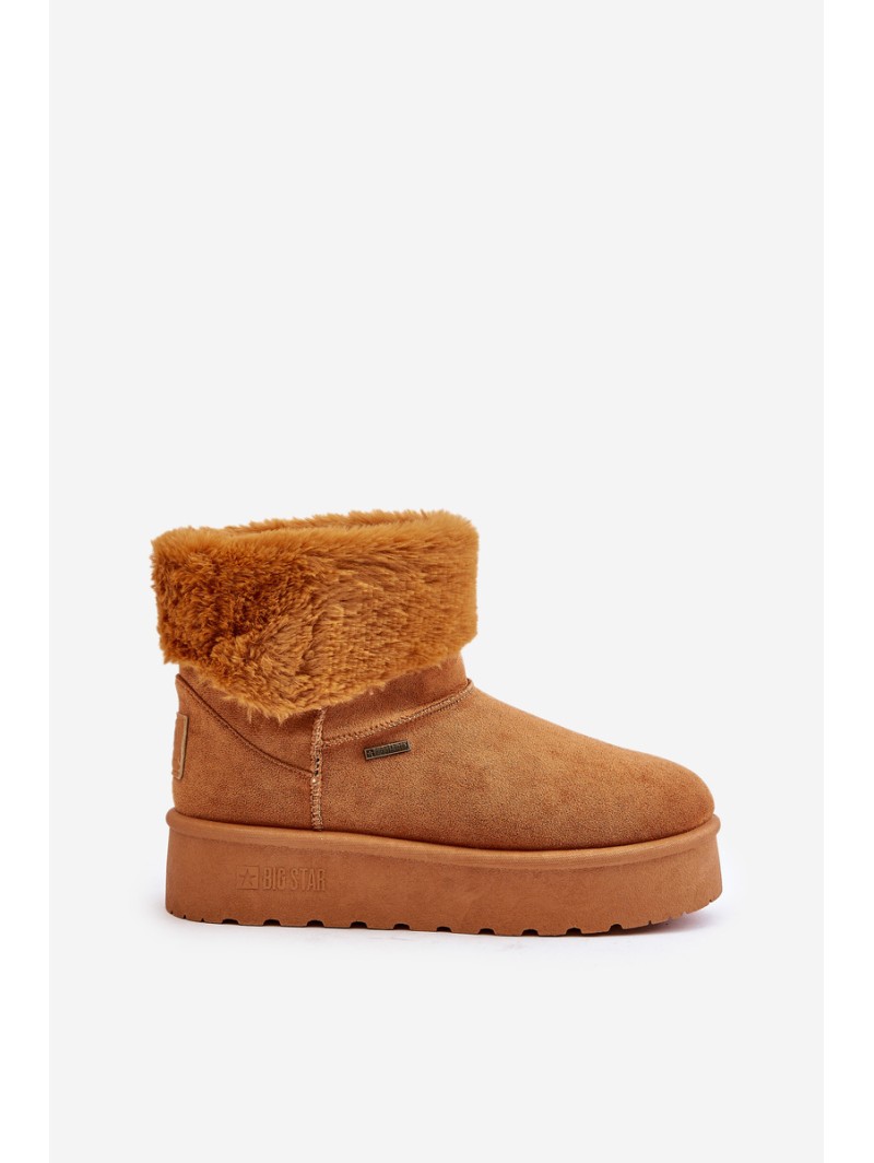 Platform Snow Boots with Fur Big Star OO274A106 Camel