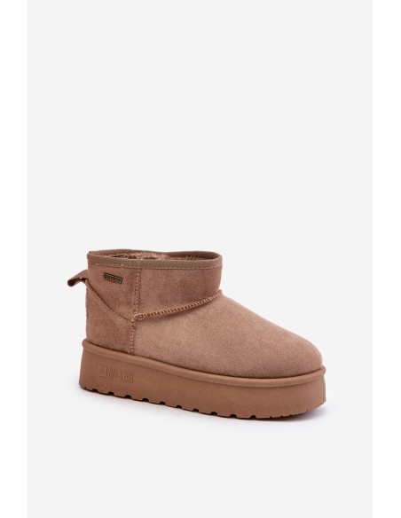 Low snow boots on platform Big Star OO274A100 beige