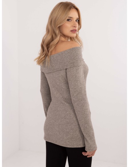 Sweter-DHJ-SW-A2449.33-ciemny bezowy