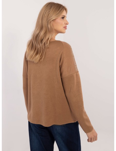 Sweter-DHJ-SW-17690.21-camelowy