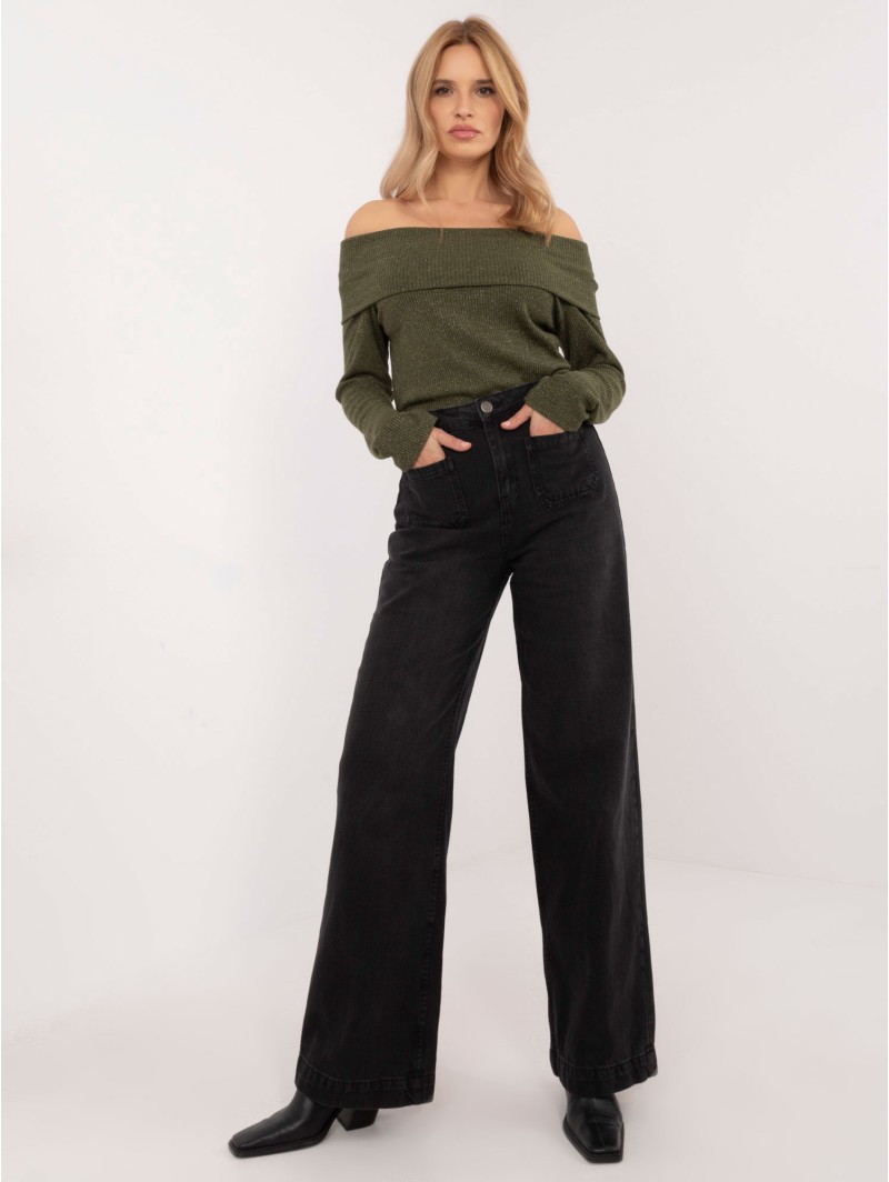 Spodnie jeans-D80016BD62456B150-czarny