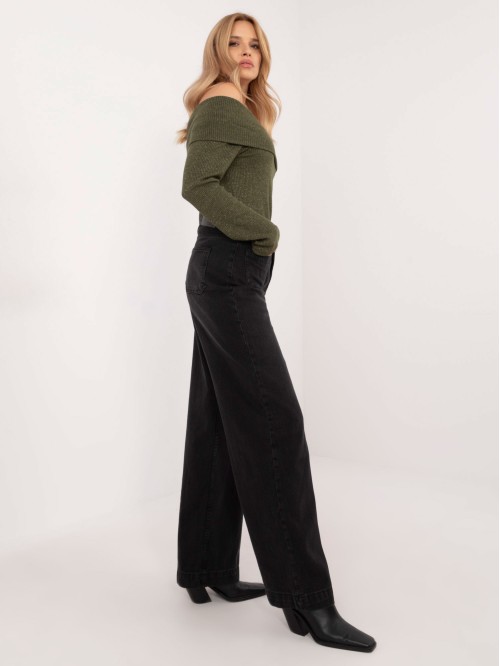 Spodnie jeans-D80016BD62456B150-czarny 2